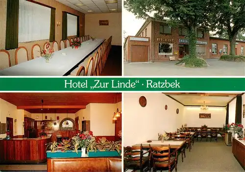 AK / Ansichtskarte 73885101 Ratzbek_Wesenberg_Holstein Hotel Zur Linde Gastraeume Bar 