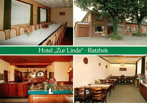 AK / Ansichtskarte  Ratzbek_Wesenberg_Holstein Hotel Zur Linde Gastraeume Bar 