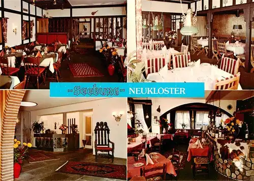 AK / Ansichtskarte  Neukloster_Niederelbe Hotel Restaurant Seeburg Gastraeume Neukloster_Niederelbe