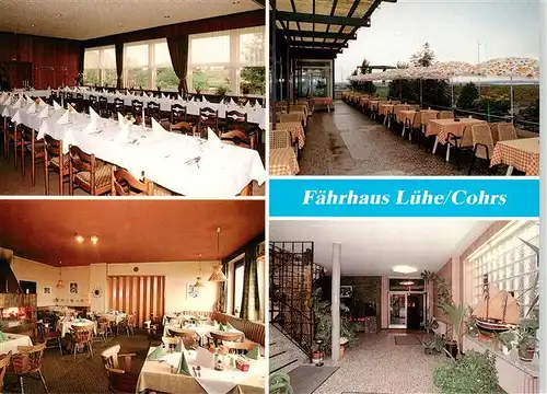 AK / Ansichtskarte 73885115 Borstel_Niederelbe Faehrhaus Luehe Gastraeume Flur Terrasse Borstel_Niederelbe