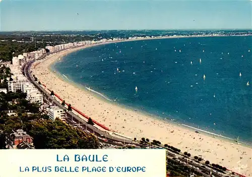 AK / Ansichtskarte  La_Baule_sur_Mer_La-Baule-les-Pins_44 La plus Belle Plage dEurope Vue aerienne 