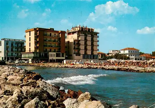 AK / Ansichtskarte  Viserba_Rimini_IT Alberghi visti dal mare 