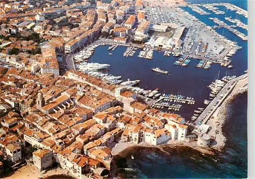 AK / Ansichtskarte  Saint_Tropez_Var Gros plan sur le port Vue aerienne Saint_Tropez_Var