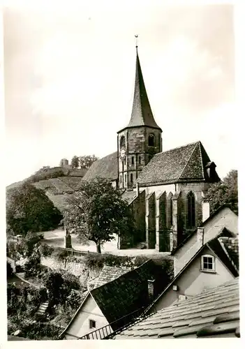 AK / Ansichtskarte  Weinsberg_BW Johanneskirche mit Weibertreu 