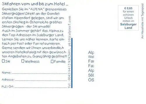 AK / Ansichtskarte  St_Johann_Pongau Alpina Wellness und Sporthotel St_Johann_Pongau