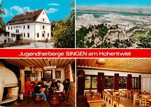 AK / Ansichtskarte  Singen_Hohentwiel Jugendherberge Singen Gastraeume Hohentwiel Singen Hohentwiel