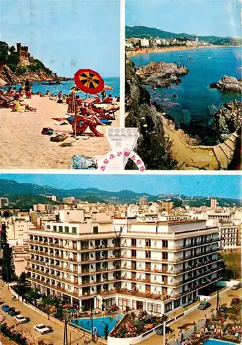 AK / Ansichtskarte  Lloret_de_Mar Hotel Acapulco Strand Panorama Lloret_de_Mar