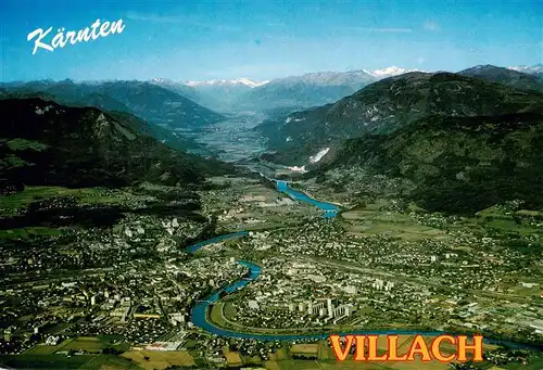 AK / Ansichtskarte  Villach_Kaernten_AT Fliegeraufnahme 