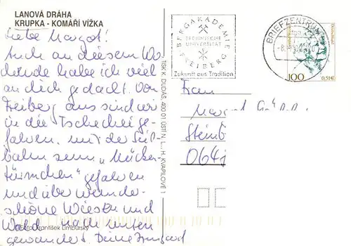 AK / Ansichtskarte  Krupka_Graupen_CZ Lanova Draha Komari Vizka 