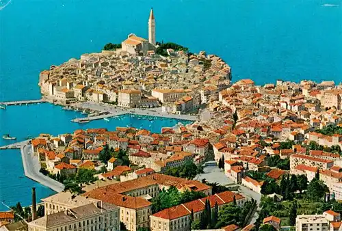 AK / Ansichtskarte 73885329 Rovinj_Rovigno_Istrien_Croatia Fliegeraufnahme 