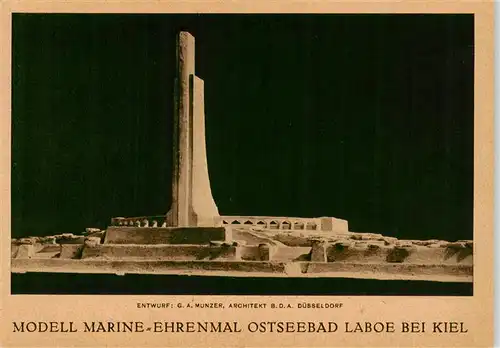 AK / Ansichtskarte  Laboe Modell Marine-Ehrenmal Laboe