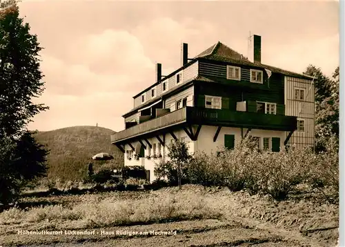 AK / Ansichtskarte  Lueckendorf Haus Ruediger am Hochwald Hoehenluftkurort Lueckendorf