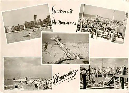 AK / Ansichtskarte 73885467 Blankenberge Strand Hafen Seebruecke Blankenberge