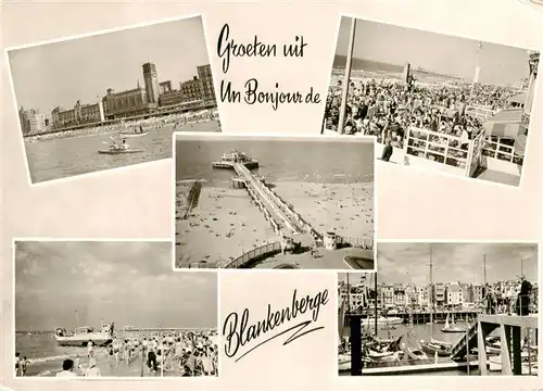 AK / Ansichtskarte  Blankenberge Strand Hafen Seebruecke Blankenberge