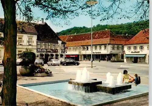 AK / Ansichtskarte  Bad_Bergzabern Ludwigsplatz Brunnen Bad_Bergzabern