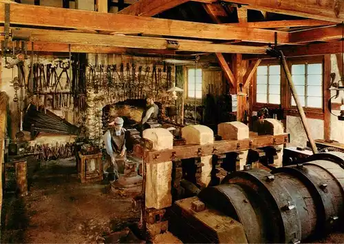 AK / Ansichtskarte  Blaubeuren Historische Hammerschmiede am Blautopf Blaubeuren