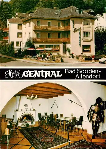 AK / Ansichtskarte  Bad_Sooden-Allendorf Hotel Central Gastraum Bad_Sooden-Allendorf