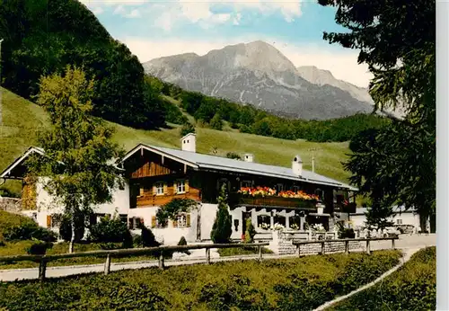 AK / Ansichtskarte  Berchtesgaden Landhaus Bachguetl mit Untersberg Berchtesgaden