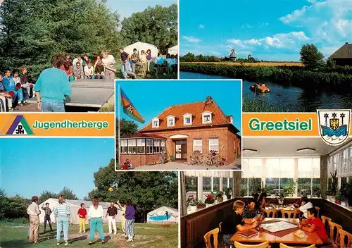 AK / Ansichtskarte  Greetsiel Jugendherberge Greetsiel Teilansichten Greetsiel