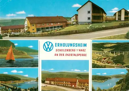 AK / Ansichtskarte  Schulenberg_Oberharz VW Erholungsheim an der Okertalsperre Teilansichten Talsperre im Bau Schulenberg_Oberharz