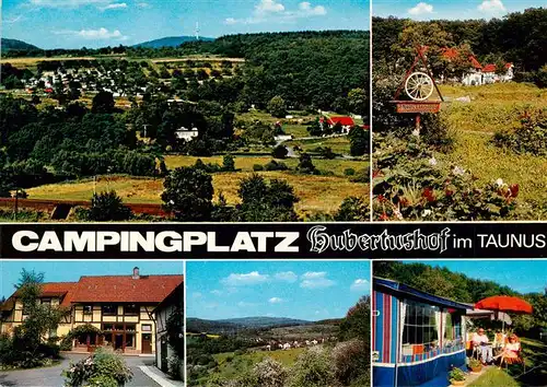 AK / Ansichtskarte  Niederjosbach Campingplatz Hubertushof Panorama Teilansichten Niederjosbach