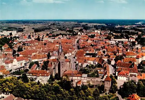 AK / Ansichtskarte  Wissembourg_Weissenburg_Alsace Vue generale aerienne 