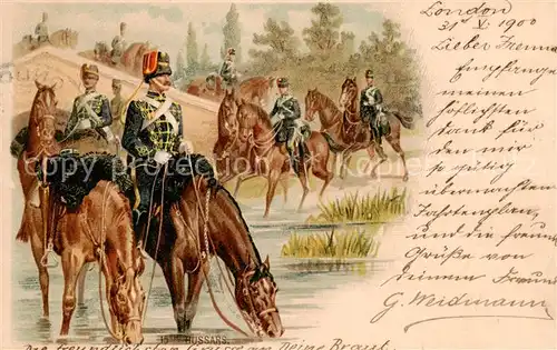 AK / Ansichtskarte  Militaria_UK_England 15 Hussars  