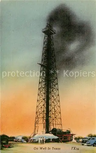 AK / Ansichtskarte 73885593 Oil-Fields_oelfoerderung_Gisement-de-Petrole TX36 Oil Well In Texas 
