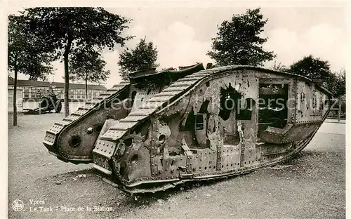 AK / Ansichtskarte  Militaria_Panzer_Tank_Char_d_Assaut Ypres  