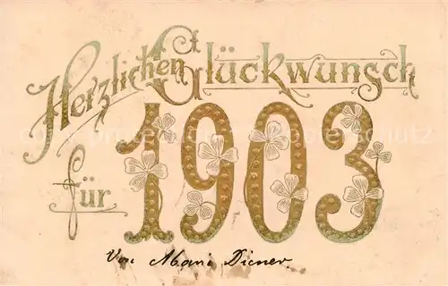 AK / Ansichtskarte  Jahreszahl_Year_Annee_Ano 1903 