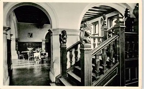 AK / Ansichtskarte  Bensheim_Bergstrasse Kinderkurheim Schloss Falkenhof Treppe Bensheim_Bergstrasse