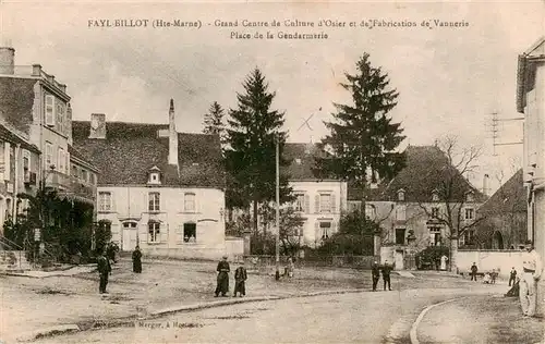 AK / Ansichtskarte  Fayl-Billot_52_Haute-Marne GrandCentrede Culture dOsier et de Fabrication de Vannerie Place de la Gendarmerie 