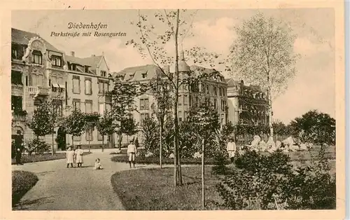 AK / Ansichtskarte  Diedenhofen_Thionville_57_Moselle Parkstrasse mit Rosengarten Feldpost 