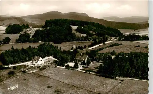 AK / Ansichtskarte 73885722 Brilon Jugendherberge am Poppenberg Fliegeraufnahme Brilon