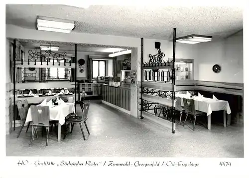 AK / Ansichtskarte  Zinnwald-Georgenfeld HO Gaststaette Saechsischer Reiter Zinnwald-Georgenfeld