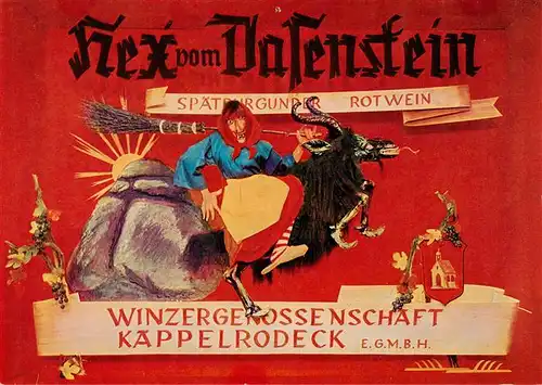 AK / Ansichtskarte 73885777 Kappelrodeck Winzergenossenschaft Kappelrodeck mit der Hex vom Dasenstein Kappelrodeck