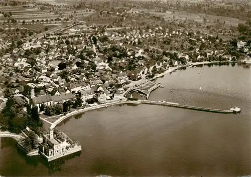 AK / Ansichtskarte  Langenargen_Bodensee Fliegeraufnahme Langenargen Bodensee