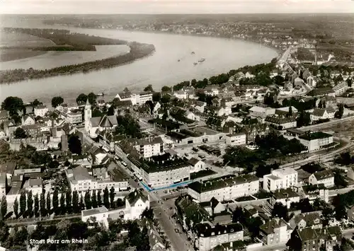 AK / Ansichtskarte  Porz_Koeln_Rhein Fliegeraufnahme 