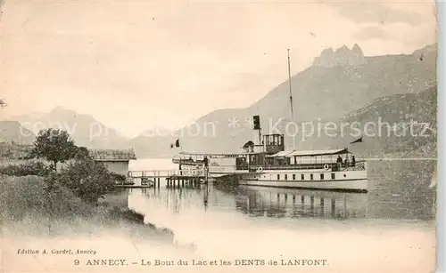 AK / Ansichtskarte  Dampfer_Binnenschifffahrt Annecy  