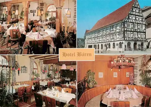 AK / Ansichtskarte 73885845 Sigmaringen Hotel Gasthof Baeren Gastraeume Fachwerkhaus Sigmaringen