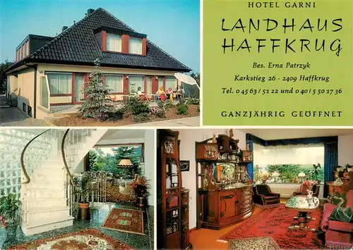 AK / Ansichtskarte  Haffkrug_Scharbeutz_Ostseebad Hotel Garni Landhaus Haffkrug Gastraum Treppenaufgang 