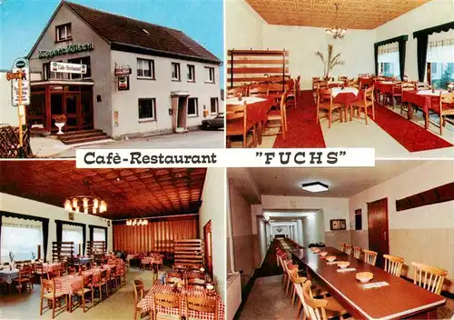 AK / Ansichtskarte  Baerbroich Cafe Restaurant Fuchs Gastraeume Kegelbahn Baerbroich