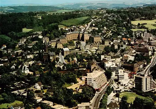 AK / Ansichtskarte  Bensberg_Bergisch-Gladbach Fliegeraufnahme mit Schloss und Stadtblick 