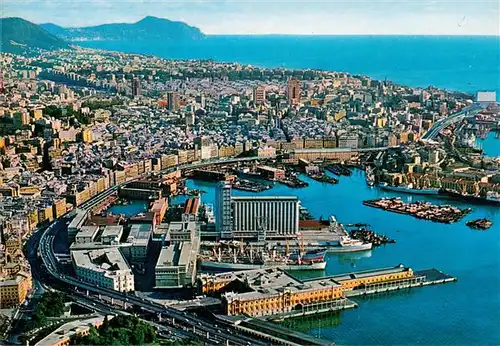 AK / Ansichtskarte 73885907 Genova_Genua_Liguria_IT Panorama dall aereo 