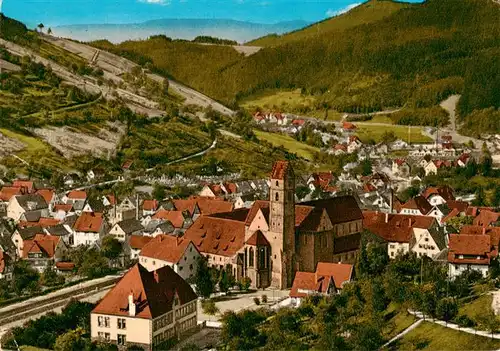 AK / Ansichtskarte 73885939 Alpirsbach Fliegeraufnahme mit Kloster Alpirsbach
