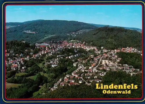 AK / Ansichtskarte 73885943 Lindenfels_Odenwald Fliegeraufnahme Lindenfels Odenwald