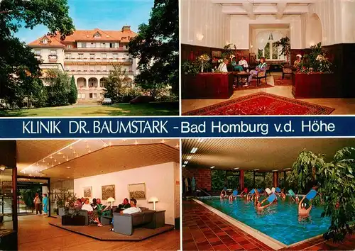AK / Ansichtskarte 73885955 Bad_Homburg Klinik Dr Baumstark Aufenthaltsraeume Hallenbad Bad_Homburg