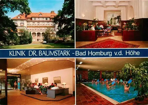 AK / Ansichtskarte  Bad_Homburg Klinik Dr Baumstark Aufenthaltsraeume Hallenbad Bad_Homburg