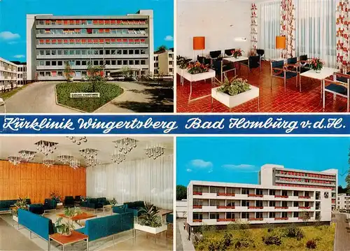 AK / Ansichtskarte 73885957 Bad_Homburg Kurklinik Wingertsberg Gastraeume Bad_Homburg