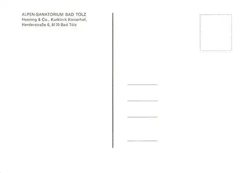 AK / Ansichtskarte  Bad_Toelz Alpen Sanatorium Kurklinik Kaiserhof Bad_Toelz